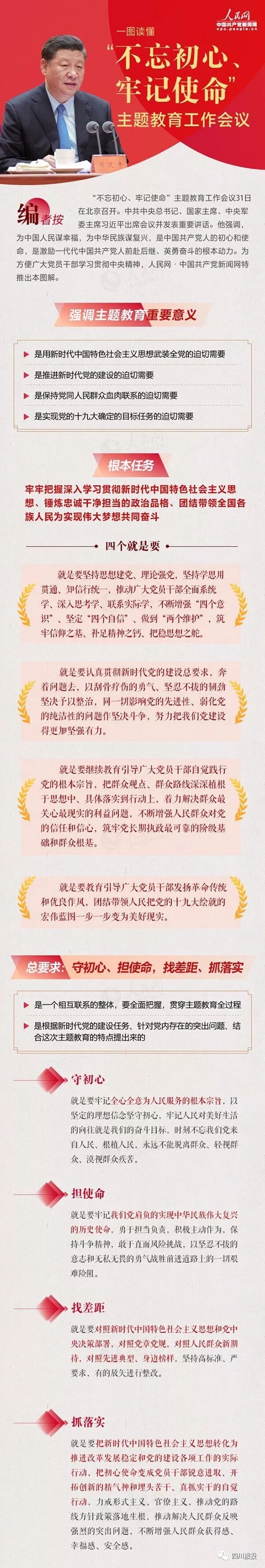 不忘初心、牢记使命| 一图读懂“不忘初心、牢记使命”主题教育工作会议